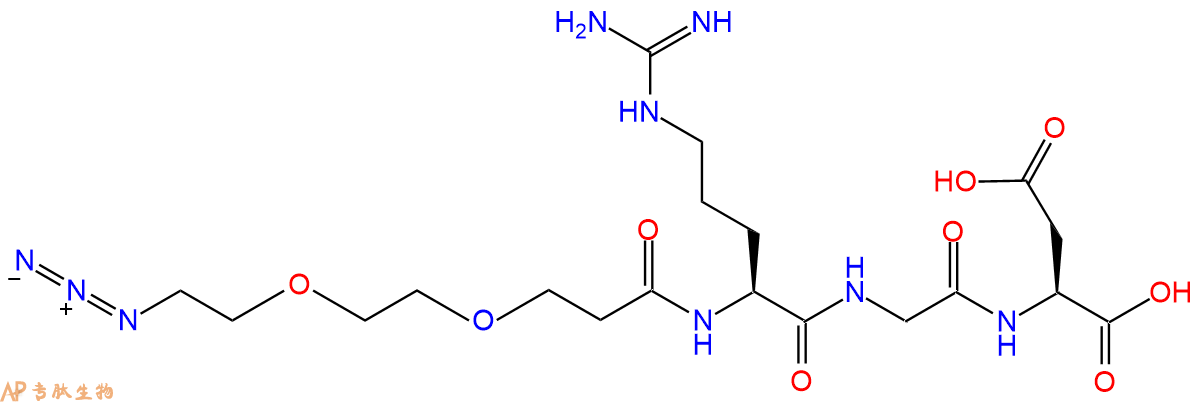 多肽N端疊單修飾：增加疊氮基團(tuán)和目標(biāo)多肽之間的距離|N3-PEG2-CH2CH2COOH