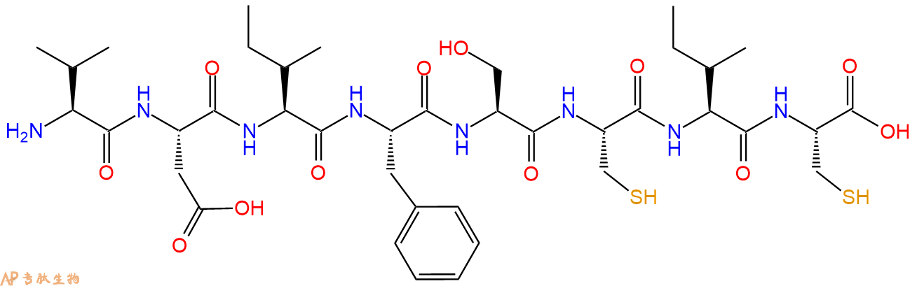 多肽VDIFSCIC的參數(shù)和合成路線|三字母為Val-Asp-Ile-Phe-Ser-Cys-Ile