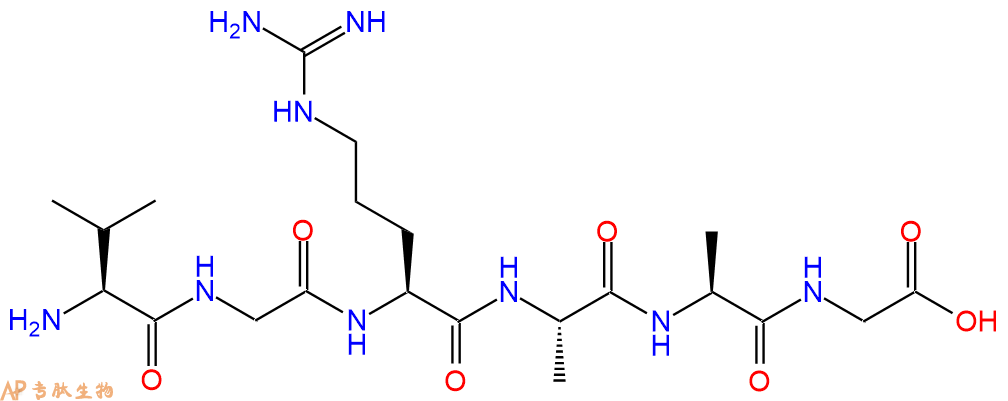 多肽VGRAAG的參數(shù)和合成路線|三字母為Val-Gly-Arg-Ala-Ala-Gly|專肽生物產(chǎn)