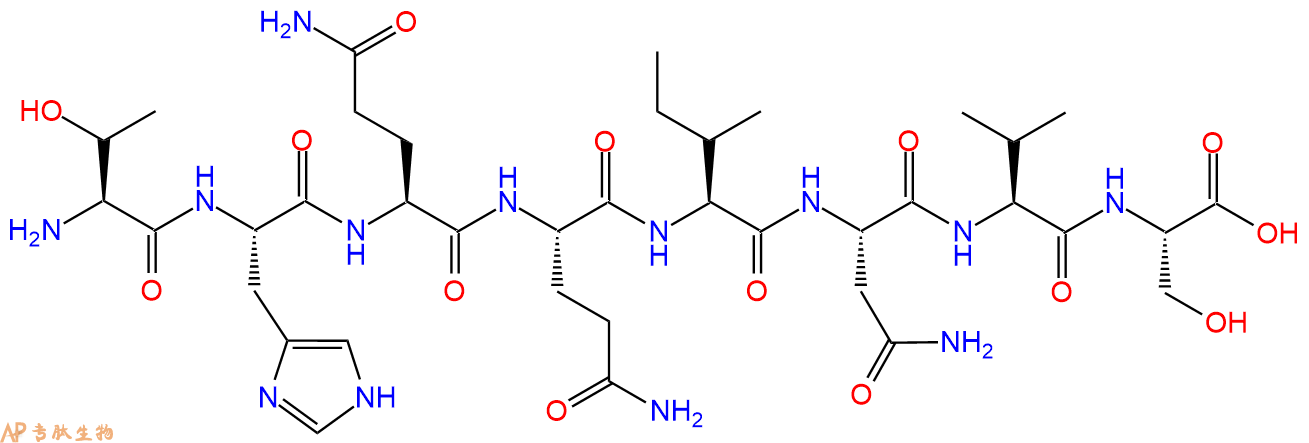多肽THQQINVS的參數(shù)和合成路線|三字母為Thr-His-Gln-Gln-Ile-Asn-Val