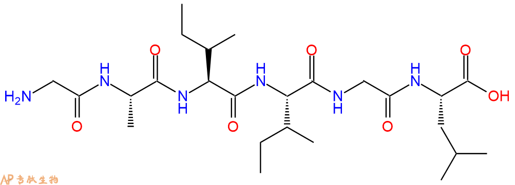 多肽GAIIGL的參數(shù)和合成路線|三字母為Gly-Ala-Ile-Ile-Gly-Leu|專肽生物產(chǎn)
