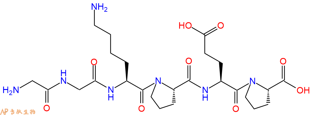 多肽GGKPEP的參數(shù)和合成路線|三字母為Gly-Gly-Lys-Pro-Glu-Pro|專肽生物產(chǎn)