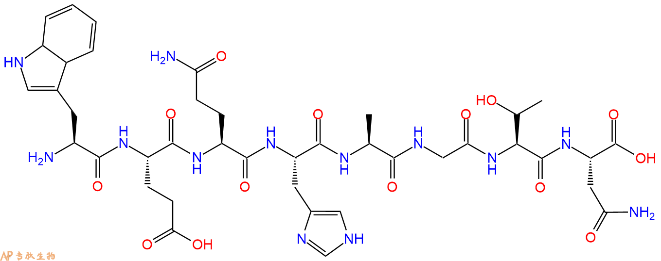 多肽WEQHAGTN的參數(shù)和合成路線|三字母為Trp-Glu-Gln-His-Ala-Gly-Thr