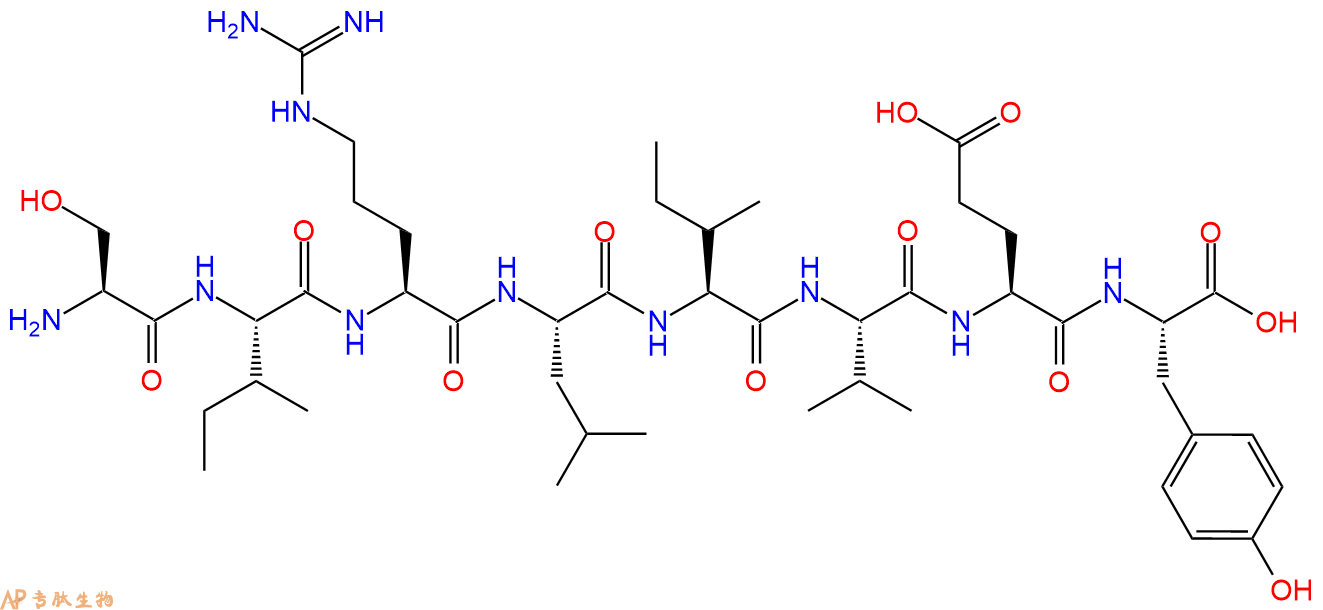 多肽SIRLIVEY的參數(shù)和合成路線|三字母為Ser-Ile-Arg-Leu-Ile-Val-Glu