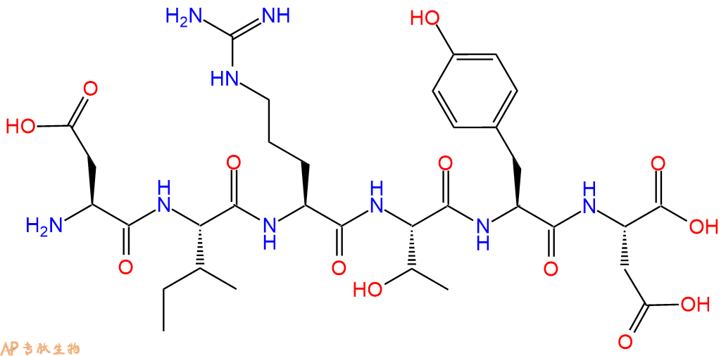 多肽DIRTYD的參數(shù)和合成路線|三字母為Asp-Ile-Arg-Thr-Tyr-Asp|專肽生物產(chǎn)