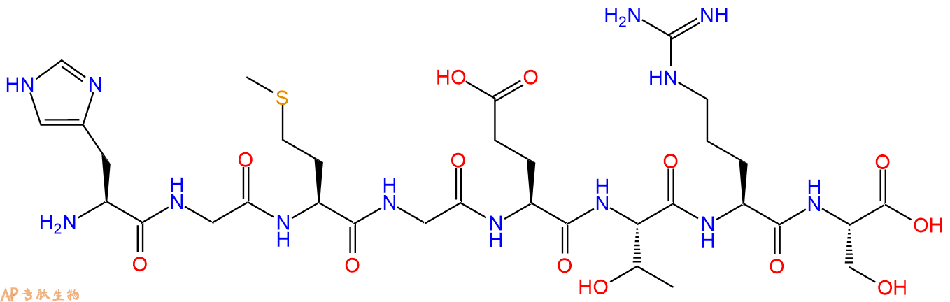 多肽HGMGETRS的參數(shù)和合成路線|三字母為His-Gly-Met-Gly-Glu-Thr-Arg