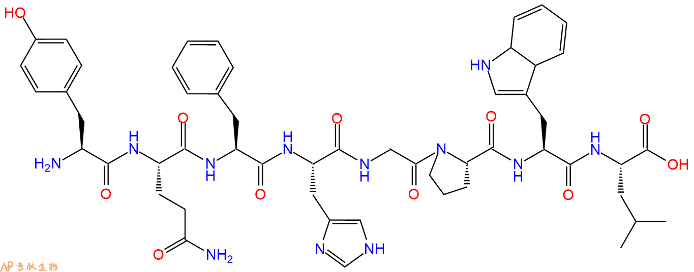 多肽YQFHGPWL的參數(shù)和合成路線|三字母為Tyr-Gln-Phe-His-Gly-Pro-Trp