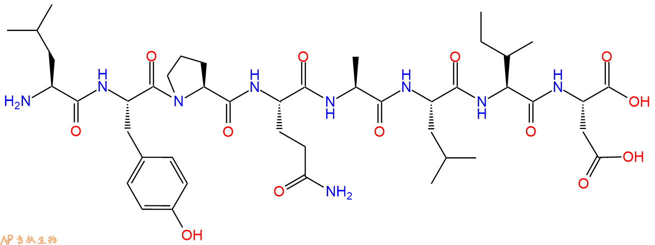 多肽LYPQALID的參數(shù)和合成路線|三字母為Leu-Tyr-Pro-Gln-Ala-Leu-Ile