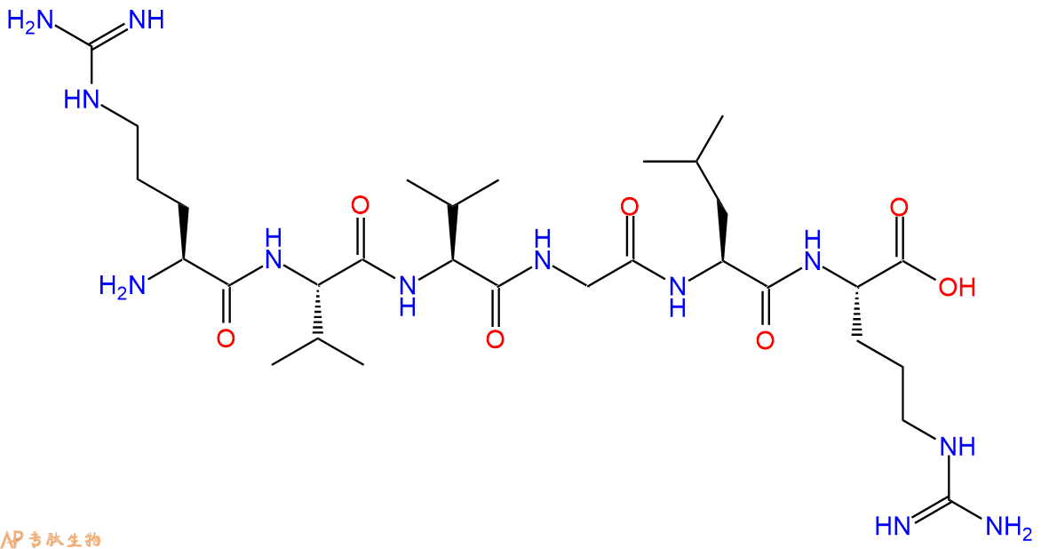 多肽RVVGLR的參數(shù)和合成路線|三字母為Arg-Val-Val-Gly-Leu-Arg|專肽生物產(chǎn)