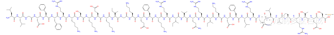 抗菌肽LL-37結(jié)構(gòu)圖