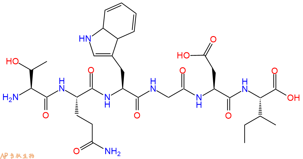 多肽TQWGDI的參數(shù)和合成路線|三字母為Thr-Gln-Trp-Gly-Asp-Ile|專肽生物產(chǎn)