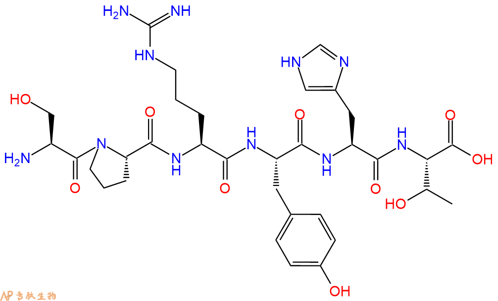 多肽SPRYHT的參數(shù)和合成路線|三字母為Ser-Pro-Arg-Tyr-His-Thr|專肽生物產(chǎn)