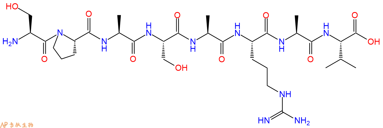 多肽SPASARAV的參數(shù)和合成路線|三字母為Ser-Pro-Ala-Ser-Ala-Arg-Ala
