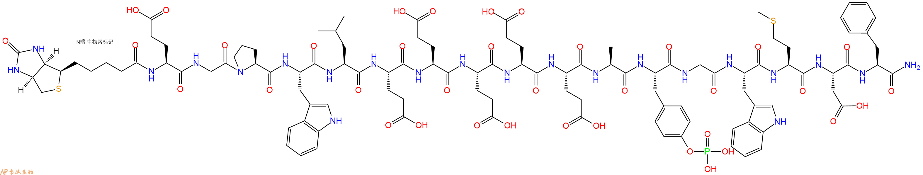 專肽生物產品胃泌素Biotin-(Glu1)-GastrinI(human)(phosphorylated)