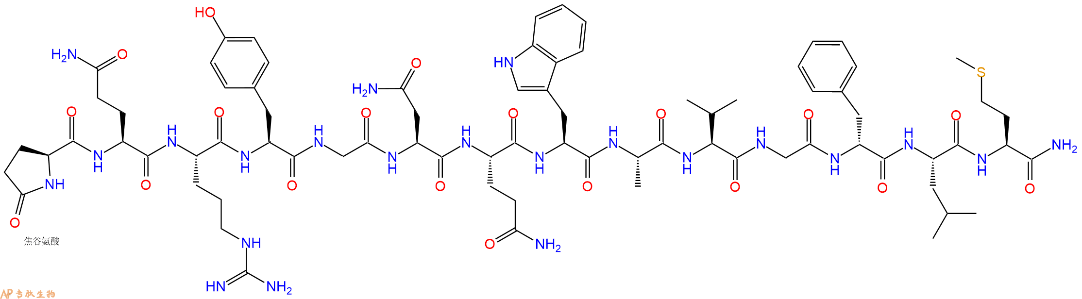 專肽生物產(chǎn)品蛙皮素[Tyr4, DPhe12]-Bombesin108437-89-4