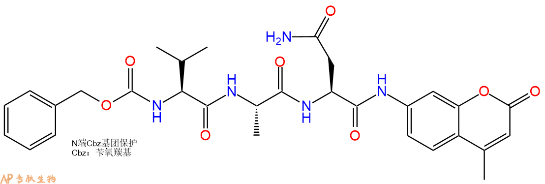 專(zhuān)肽生物產(chǎn)品標(biāo)記肽Z-VAN-7-氨基-4-甲基香豆素245036-58-2