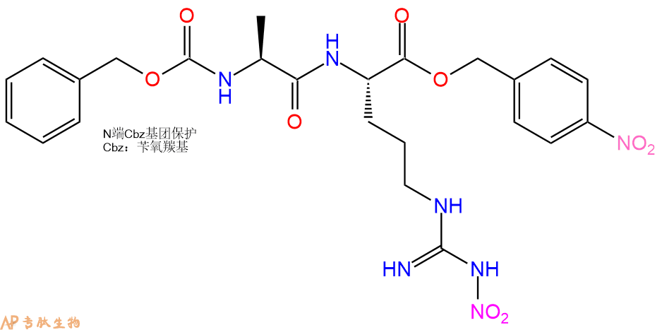 專肽生物產(chǎn)品二肽Cbz-Ala-Arg(NO2)-pNB10087-59-9