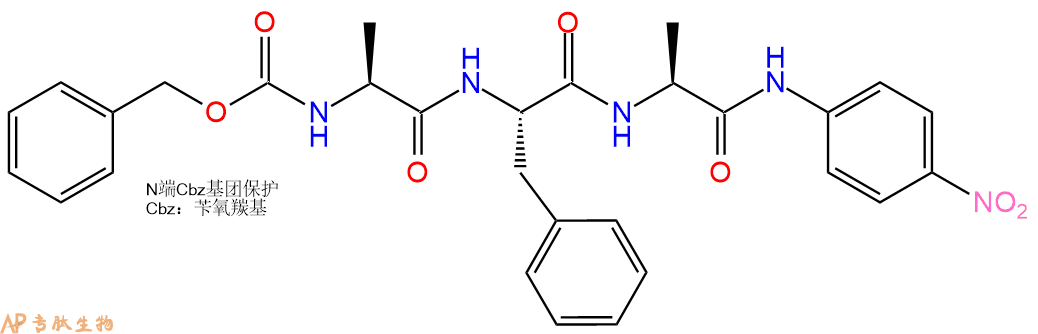 專(zhuān)肽生物產(chǎn)品三肽CBzl-Ala-Phe-Ala-對(duì)硝基苯胺145126-32-5