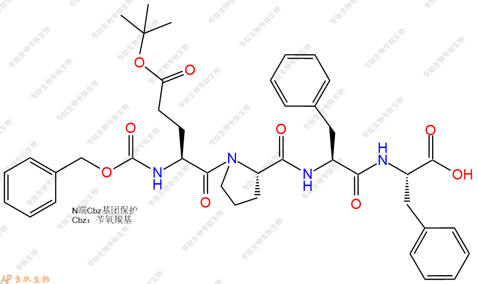 專(zhuān)肽生物產(chǎn)品四肽Cbz-Glu(OtBu)-Pro-Phe-Phe170458-78-3