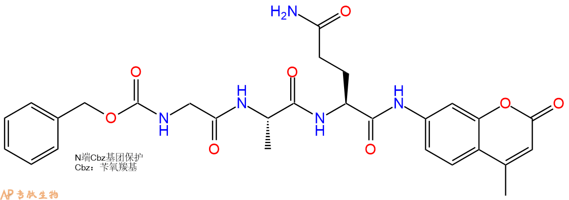 專肽生物產(chǎn)品標(biāo)記肽Z-GAQ-7-氨基-4-甲基香豆素201928-35-0