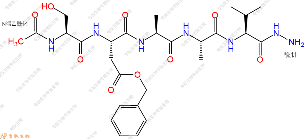 專肽生物產(chǎn)品五肽Ac-Ser-Asp(OBzl)-Ala-Ala-Val-NH-NH2134304-89-5