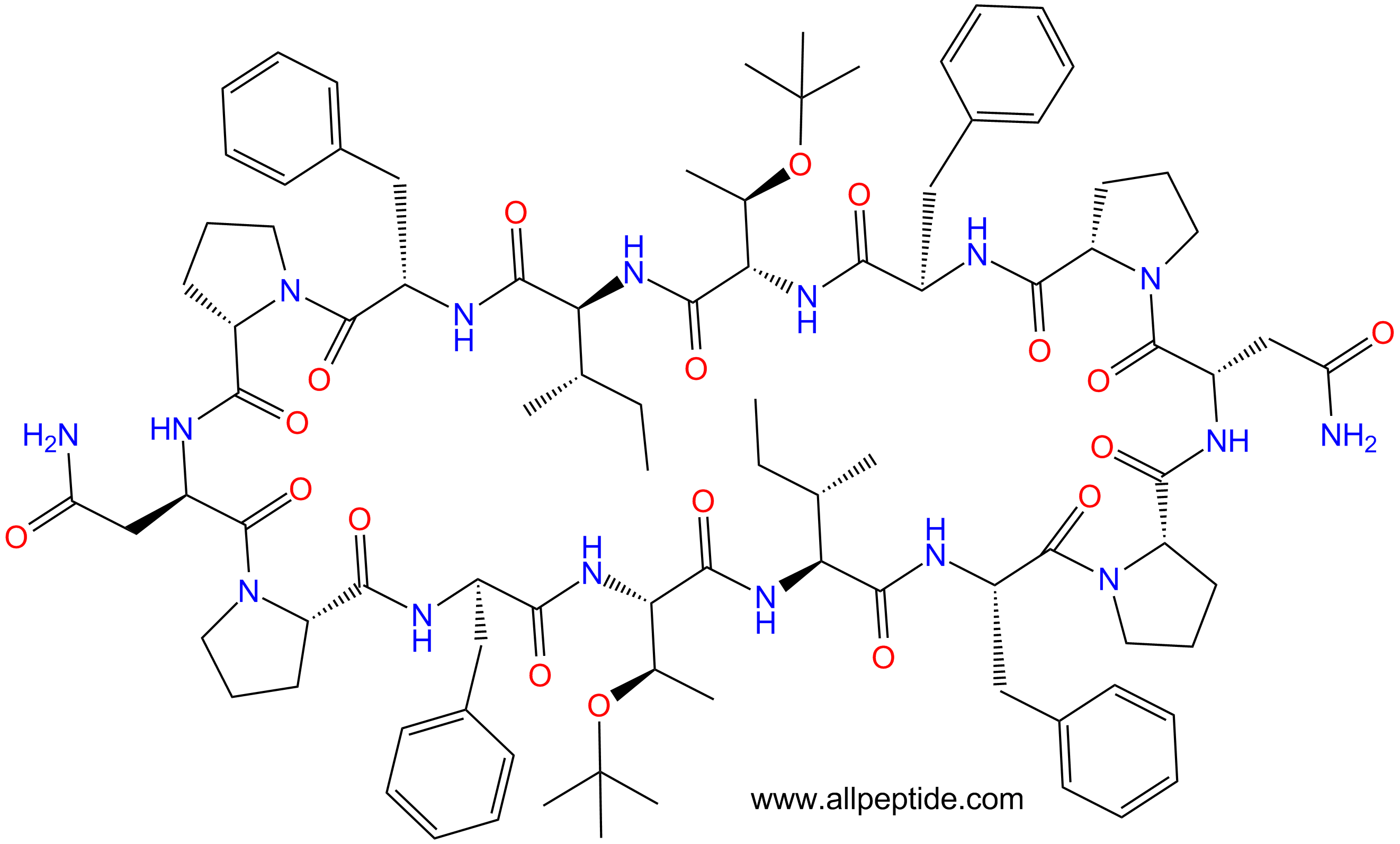 專肽生物產(chǎn)品cyclo[-N-P-F-Thr(tBu)-I-F-P-N-P-F-Thr(tBu)-I-F-P-]1211457-70-3