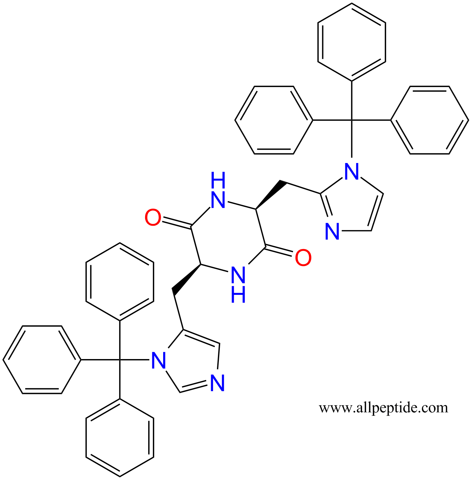 專肽生物產(chǎn)品二肽cyclo[-His(Tr)-His(Tr)-]1166827-35-5