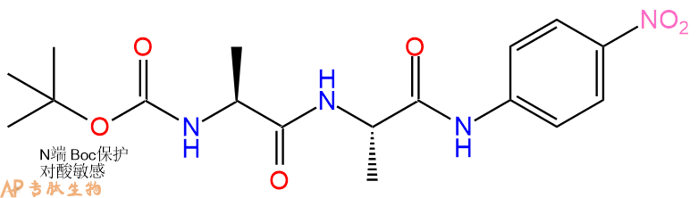 專(zhuān)肽生物產(chǎn)品二肽Boc-Ala-Ala-對(duì)硝基苯胺50439-35-5