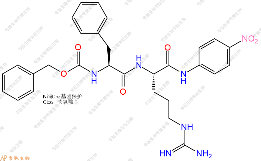 專肽生物產(chǎn)品二肽標記肽Z-Phe-Arg-對硝基苯胺59188-54-4