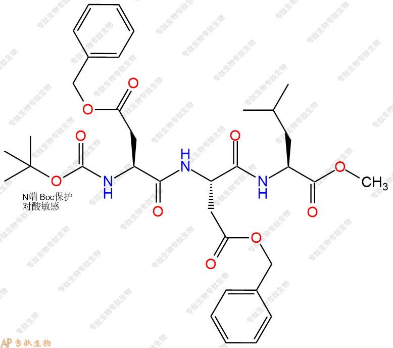 專肽生物產(chǎn)品三肽Boc-Asp(OBzl)-Asp(OBzl)-Leu--甲酯化77302-88-6