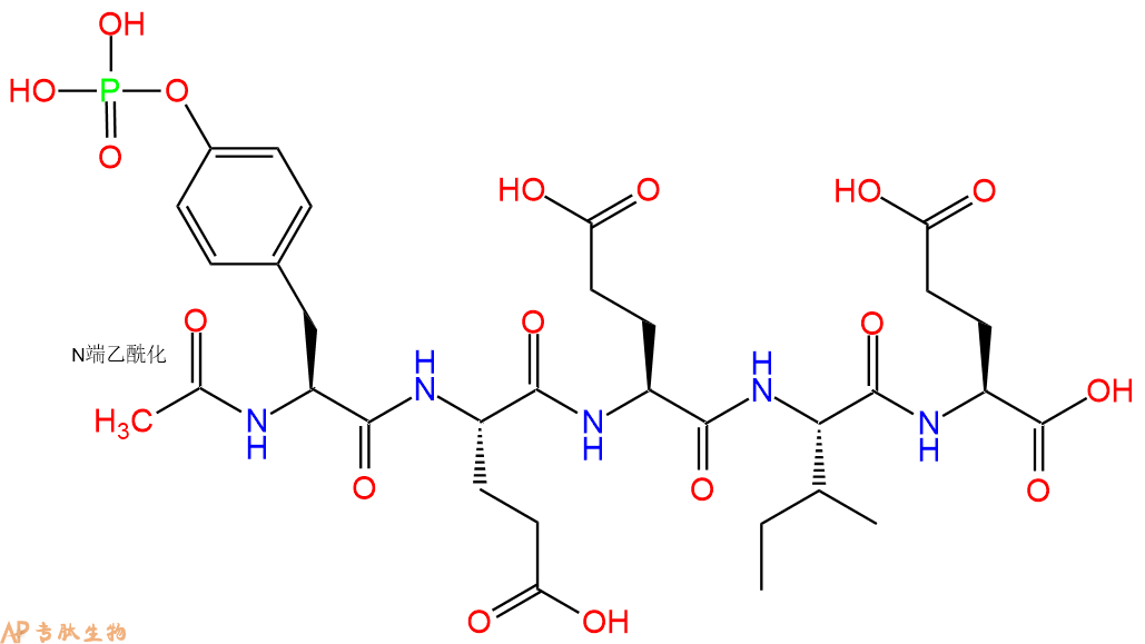 專肽生物產(chǎn)品Ac-Tyr(PO3H2)-Glu-Glu-Ile-Glu-COOH159439-02-8