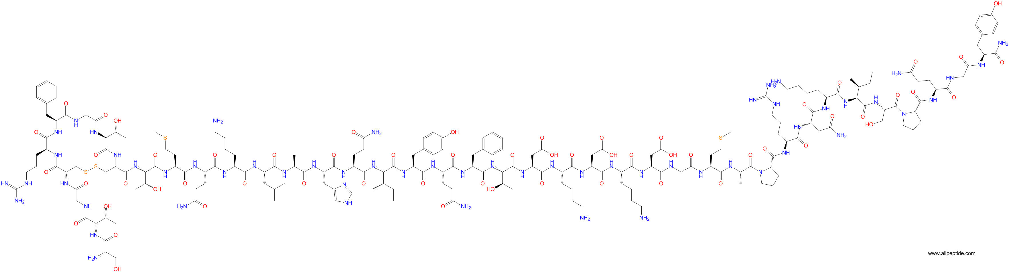 專肽生物產(chǎn)品腎上腺髓質(zhì)素Adrenomedullin(11-50), rat163648-32-6