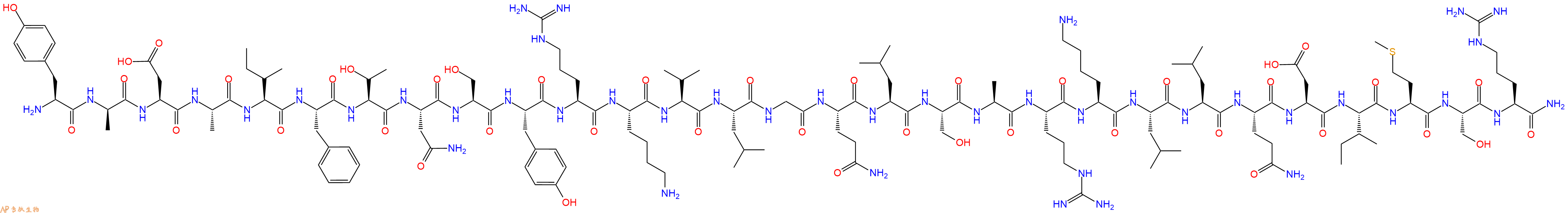 專肽生物產(chǎn)品[DAla2]-Growth HormoneReleasing Factor(1-29)amide,89453-59-8