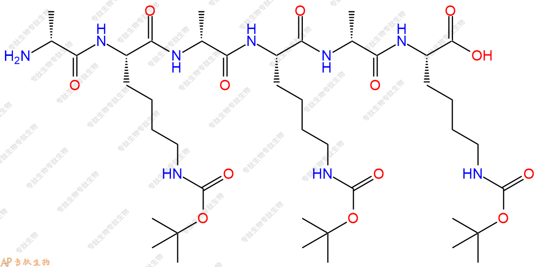 專肽生物產(chǎn)品六肽DAla-Lys(Boc)-DAla-Lys(Boc)-DAla-Lys(Boc)959924-40-4