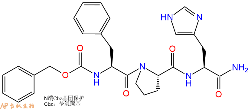 專(zhuān)肽生物產(chǎn)品三肽Cbz-Phe-Pro-His-NH235790-05-7