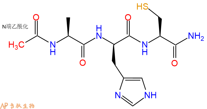 專肽生物產(chǎn)品三肽Ac-Ala-DHis-Cys-NH21127632-33-0