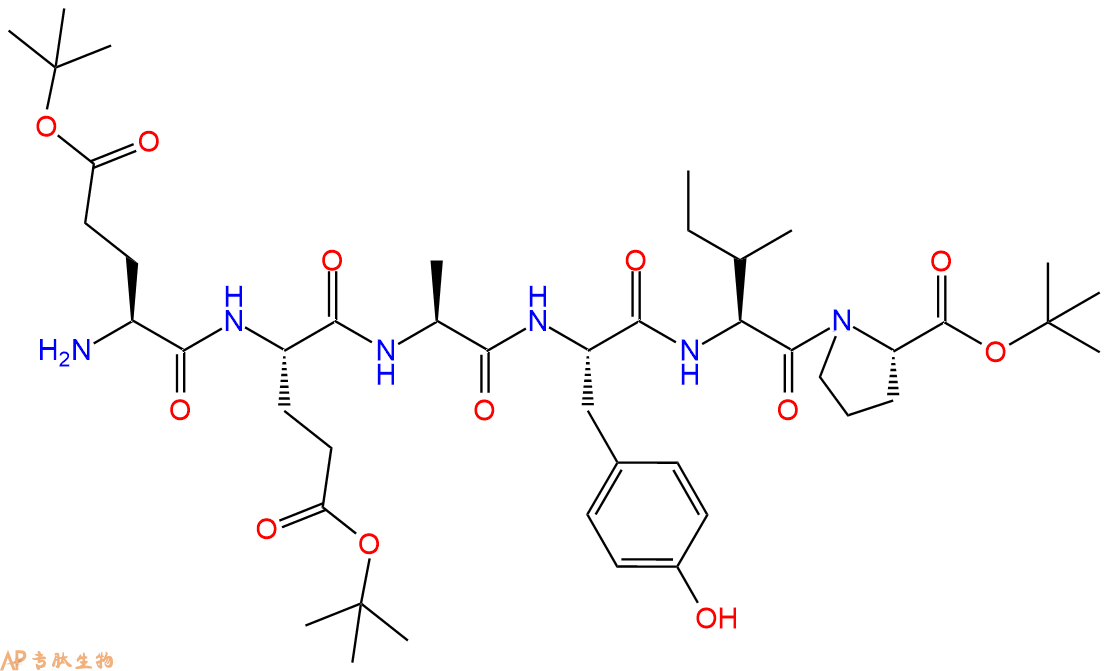 專(zhuān)肽生物產(chǎn)品六肽Glu(OtBu)-Glu(OtBu)-Ala-Tyr-Ile-Pro-OBut79432-58-9