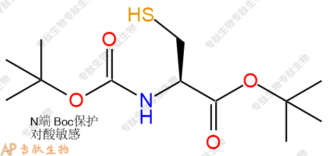 專(zhuān)肽生物產(chǎn)品Boc-Cys-OtBu98330-15-5