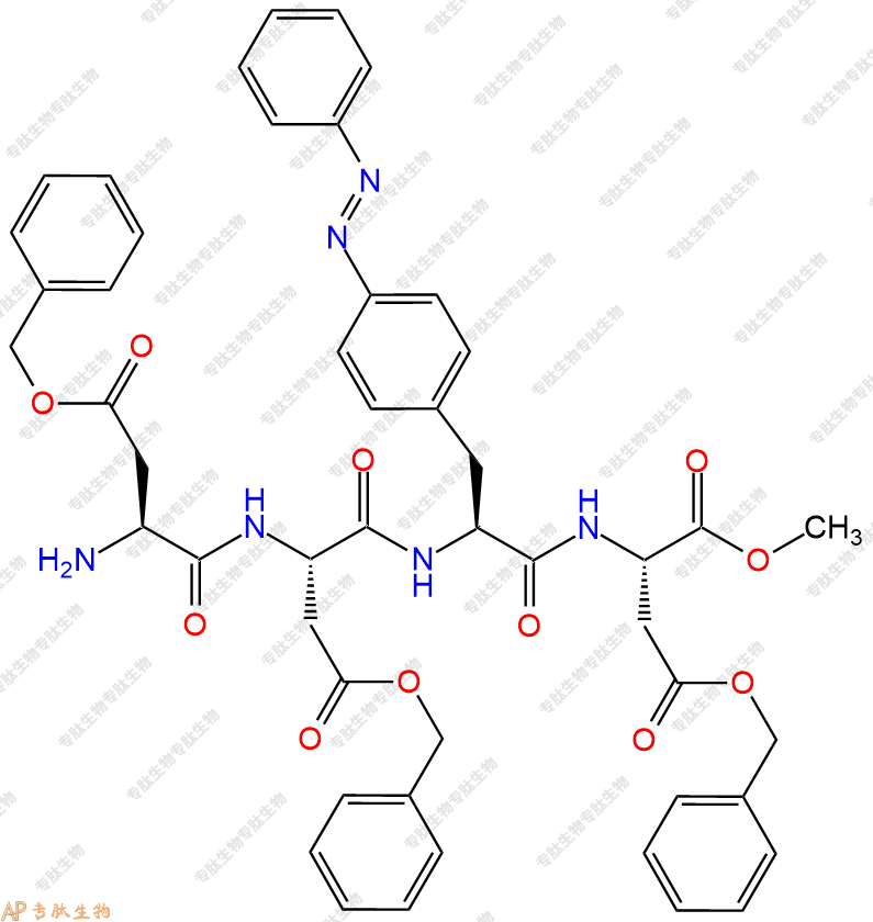 專肽生物產(chǎn)品四肽Asp(OBzl)-Asp(OBzl)-azoPhe-Asp(OBzl)-甲酯化1448070-17-4