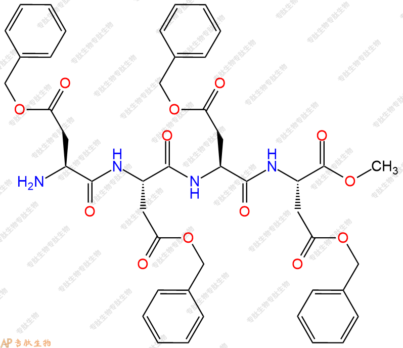 專肽生物產(chǎn)品四肽Asp(OBzl)-Asp(OBzl)-Asp(OBzl)-Asp(OBzl)-甲酯化1448070-32-3