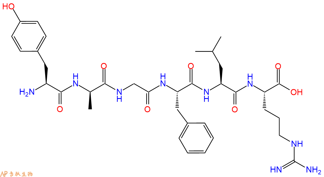 專肽生物產(chǎn)品腦啡肽[DAla2]-Leu-Enkephalin-Arg81733-79-1