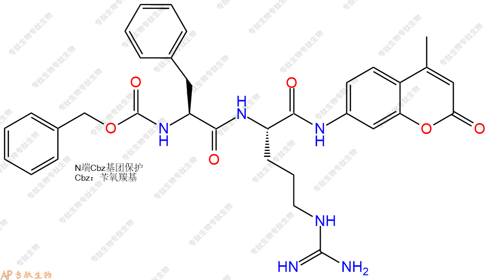 專肽生物產(chǎn)品二肽標(biāo)記肽Z-FR-7-氨基-4-甲基香豆素.HCl65147-22-0