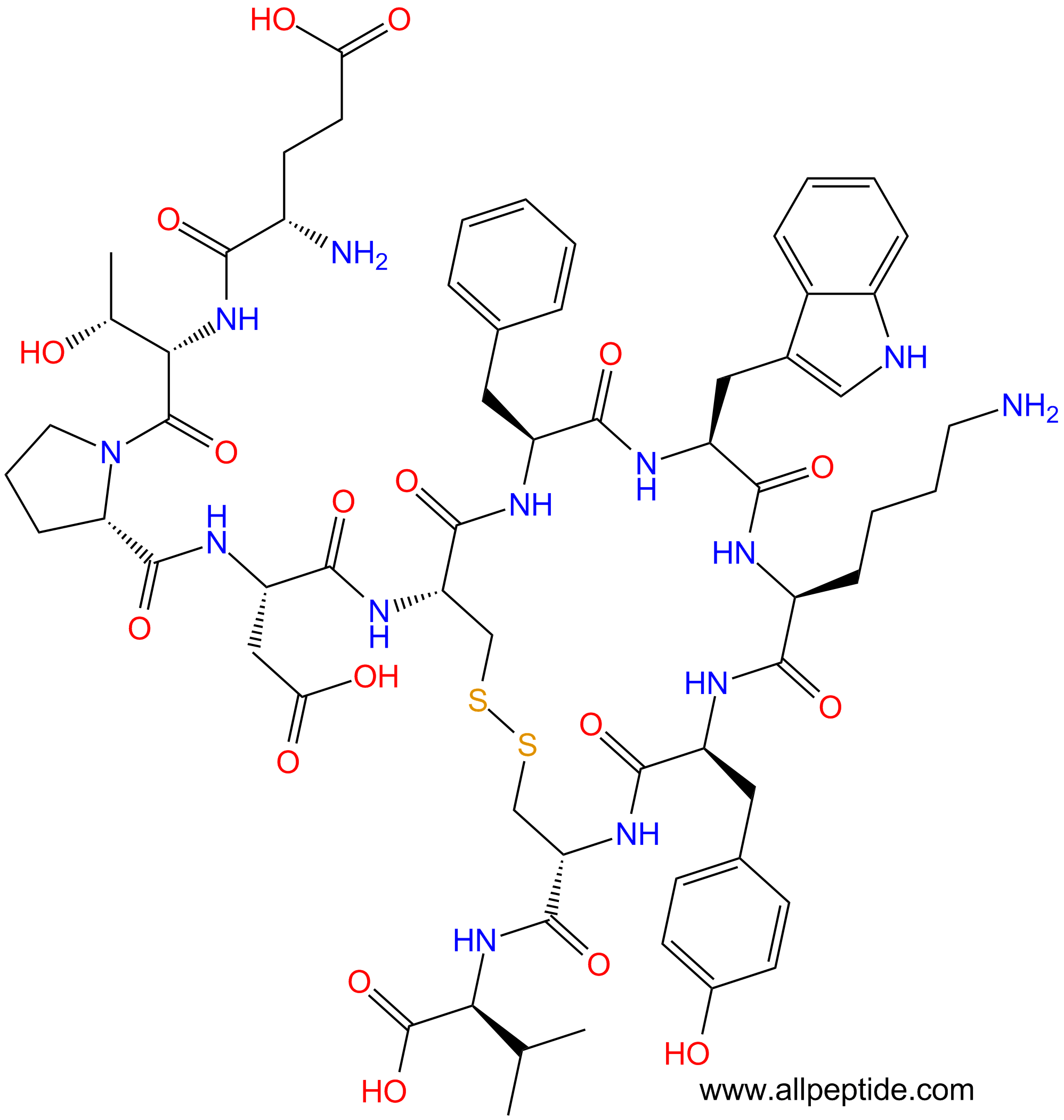 專肽生物產(chǎn)品尿緊張素Urotensin II (114-124), human251293-28-4