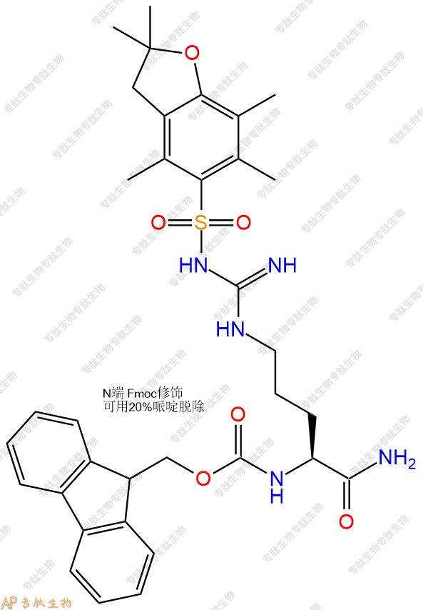 專(zhuān)肽生物產(chǎn)品Fmoc-Arg(Pbf)-NH2