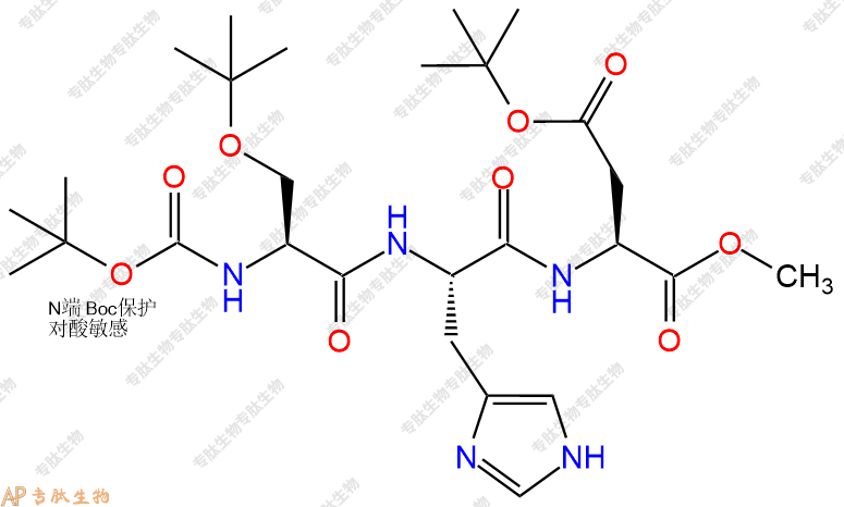 專肽生物產(chǎn)品Boc-Ser(OBut)-His-Asp(OBut)-甲酯化126828-16-8