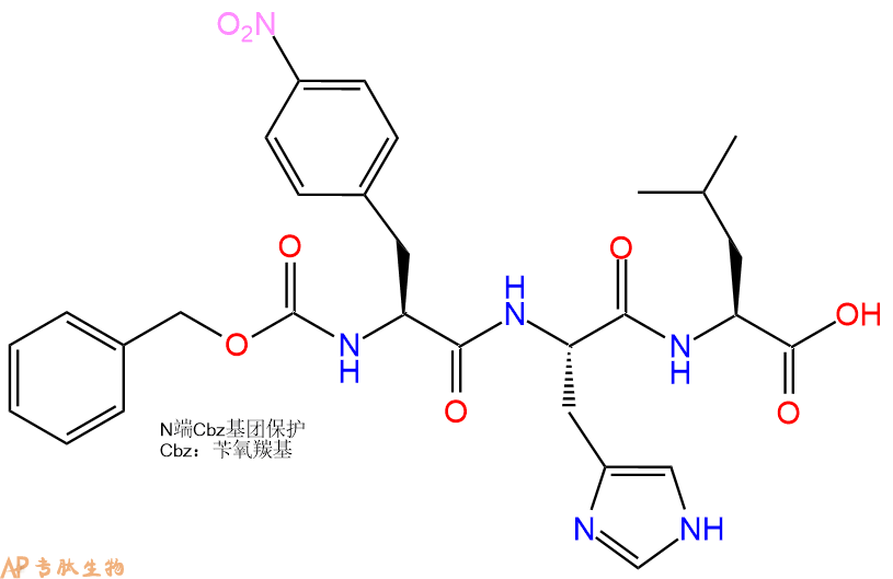 專肽生物產(chǎn)品三肽Cbz-(NO2)Phe-His-Leu63626-55-1