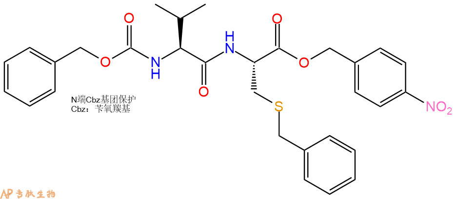 專肽生物產(chǎn)品二肽Cbz-Val-Cys(Bzl)-pNB3064-93-5