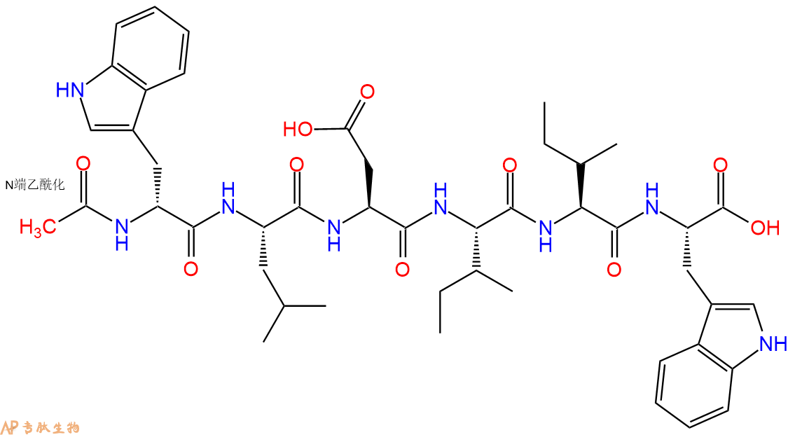 專肽生物產(chǎn)品六肽Ac-[DTrp16]-Endothelin-1(16-21), human143037-33-6