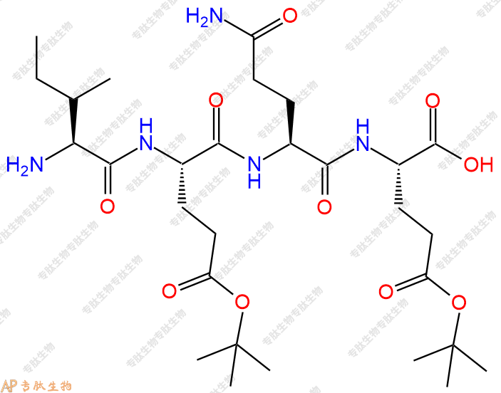 專肽生物產(chǎn)品四肽Ile-Glu(OtBu)-Gln-Glu(OtBu)110484-45-2