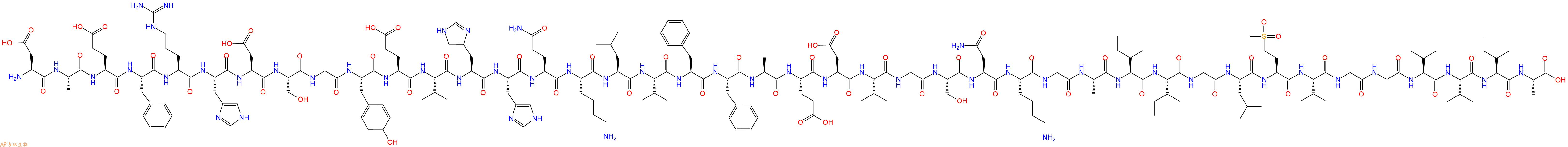 專肽生物產(chǎn)品淀粉肽(Met(O?)³?)-Amyloid β-Protein (1-42)1802086-69-6